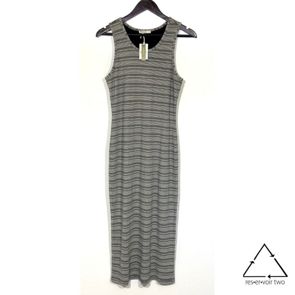 Marine Layer Lexi Rib Daytime Midi Dress Stripe